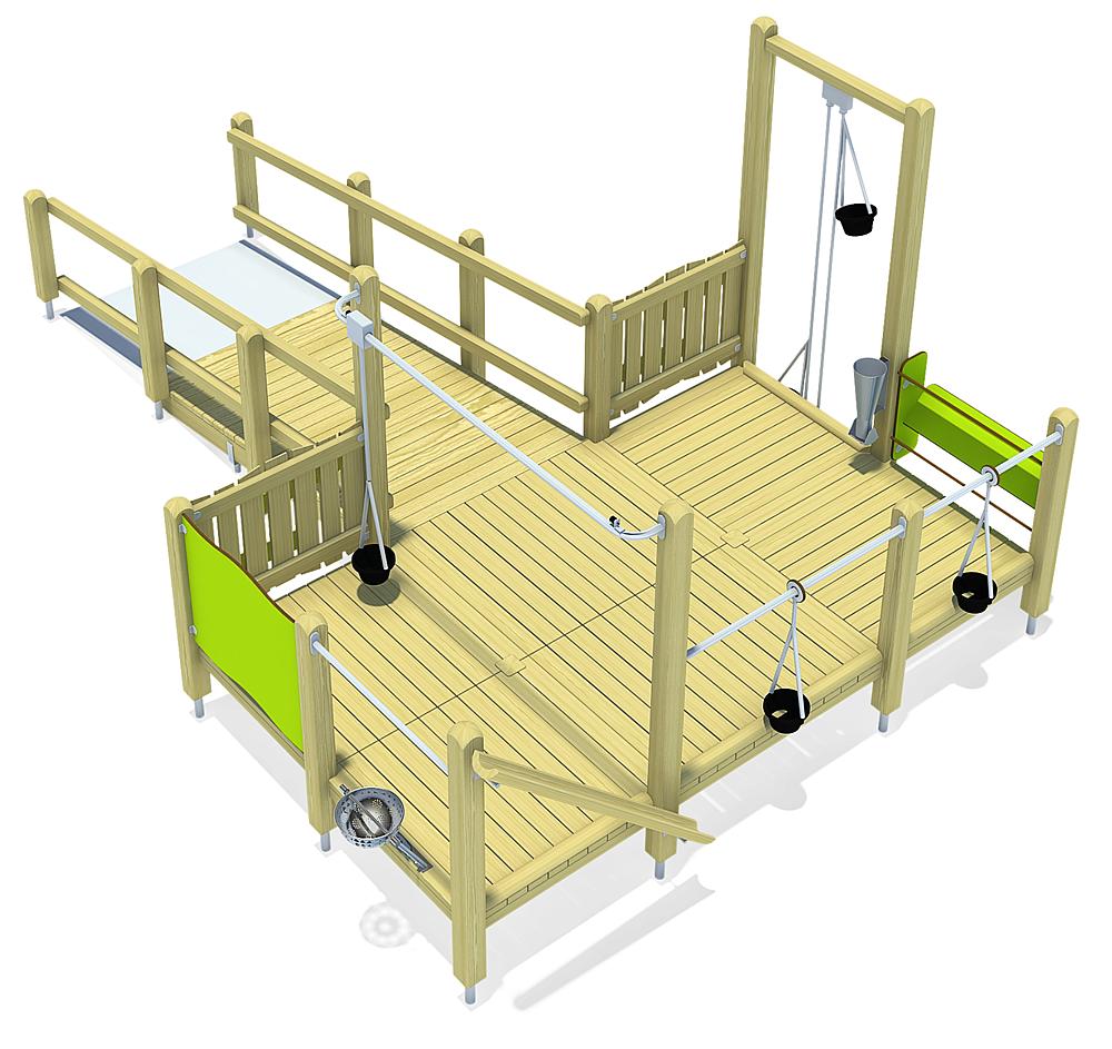 Accessible play equipment - sand and mud play unit by eibe