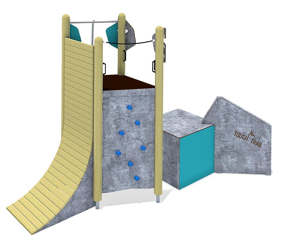 Fitness-Spielplatz – Spielanlage Base Climb von eibe ist ein Muss für jeden Ninja Parcours