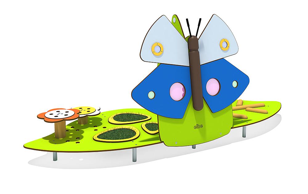 Bewegung für Kleinkinder – Spielanlage Schmetterling von eibe, Rückansicht
